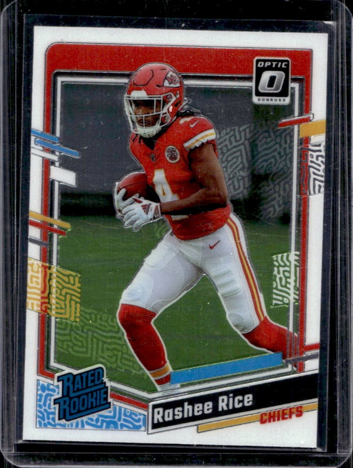 2023 Panini Donruss Optic Rashee Rice RC Rated #257 Chiefs Rookie