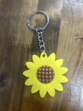 Sunflower Flower Novelty Keychain Charm Accessories Yellow