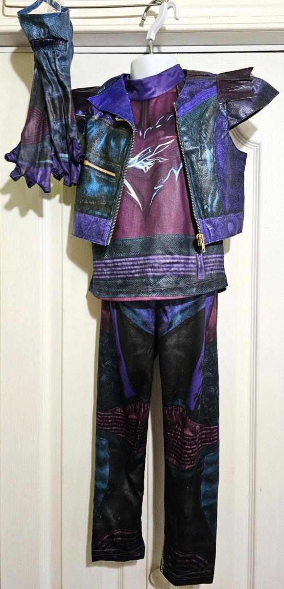 Disney Store Descendants Mal Costume Girls Jacket Top Pants