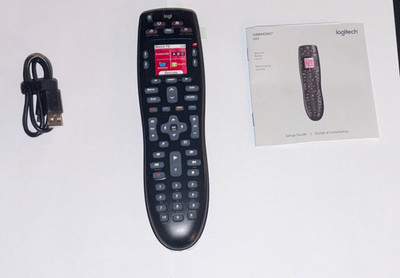 Logitech Harmony 665 Advanced Remote Control Black w/ USB Cable & Manual
