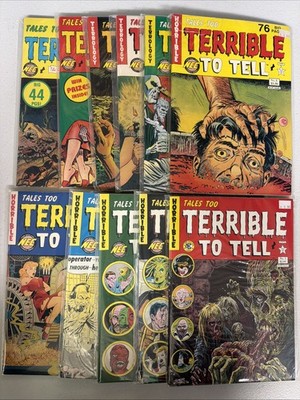 Tales Too Terrible to Tell #1 2 3 4 5 6 7 8 9 10 11 NEC horror comic lot VF *S9