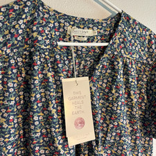 Christy Dawn Dawn Dress Midnight Mushroom Medley Short Sleeve Midi XXL B-1