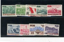 Peru 1951 UPU Scott# C94-102 Mint NH
