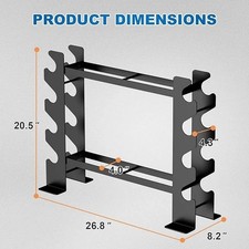 Compact Heavy Duty Dumbbell Storage Rack For Home Gym Holds up to 400 lbs