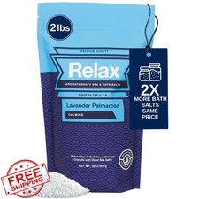 Relax Spa Bath Salts Lavender Palmarosa 2lb