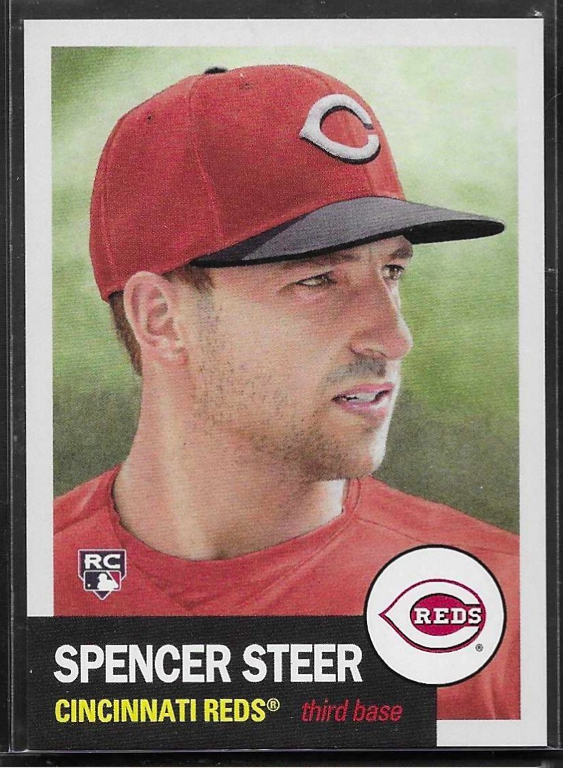 2023 TOPPS LIVING SET # 649 SPENCER STEER Rookie Cincinnati Reds 2,135 Printed a