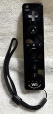Nintendo Wii Remote Black Motion Plus Controller RVL-003 Genuine- w/box