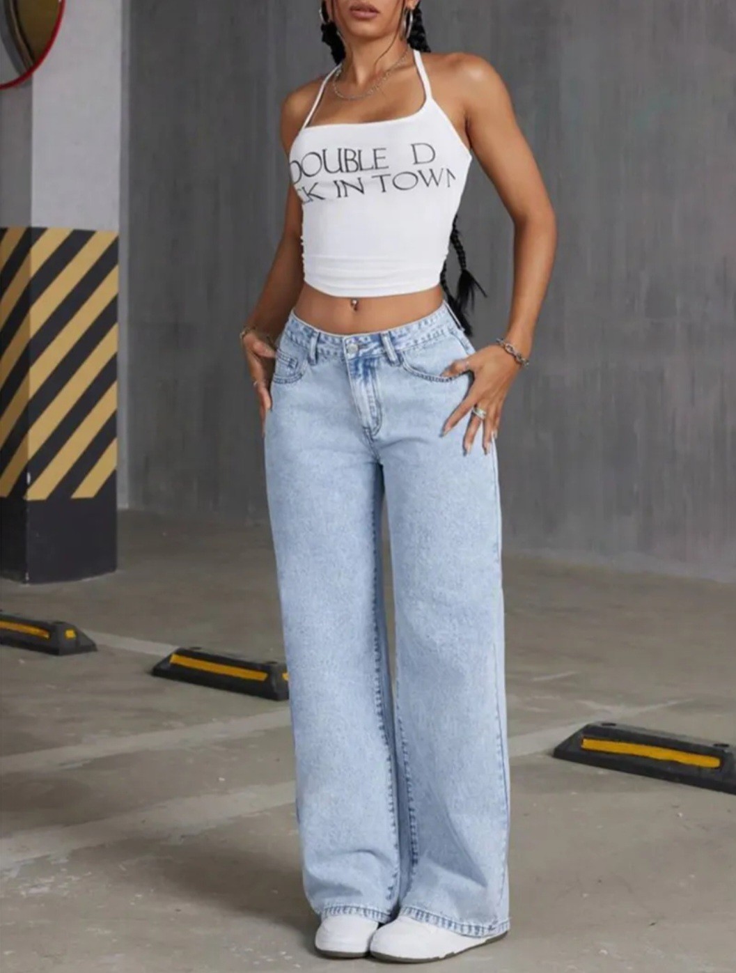 With Embroidered Bow Pockets