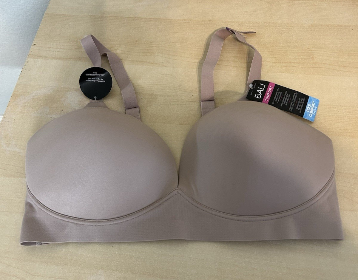 Bali Women's Comfort Revolution Soft Touch Perfect T-Shirt Wirefree Bra DF3460