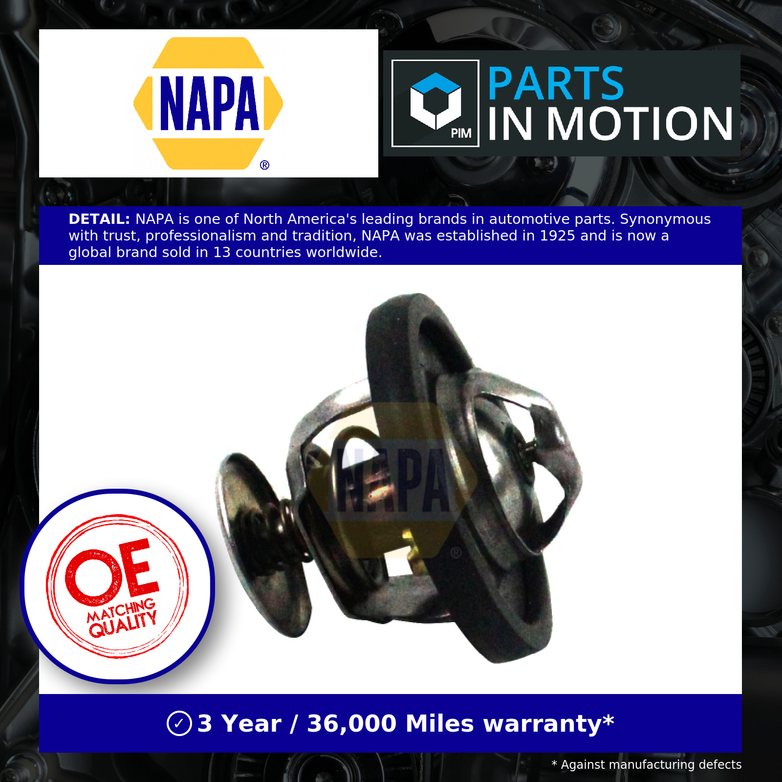 Coolant Thermostat 51mm Diameter 92°C Opening Temperature Fits Ford NAPA NTH1126 - Image 4