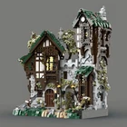 Medieval Street Gate Keepers Building Blocks 4570 Bricks MOC-211440 High Quality