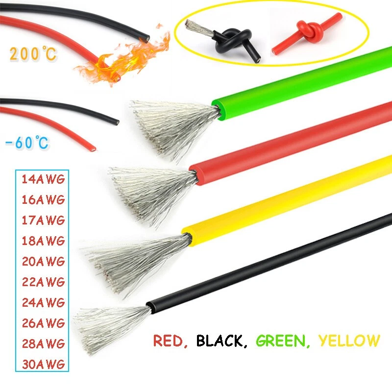 Haerkn 2,0 mm² 14 AWG siliconen elektrische draad, hook up kabel, in
