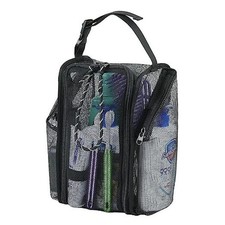 Mesh Shower Caddy Toiletry Organizer Hanging Shower Tote Bag, Quick Dry Black