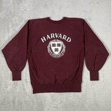Vintage 80s Champion Reverse Weave Harvard University Sweatshirt XL Spellout USA
