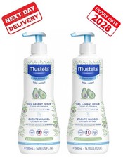Mustela Gentle Cleansing Gel with Avocado 500ml-Hair&Body 2*500ml - Bundle DEAL