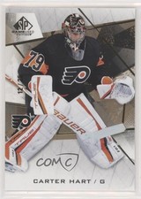 2021-22 Upper Deck SP Game Used Gold Fragment 12/25 Carter Hart #89 a2v