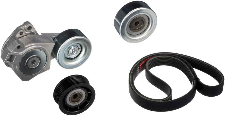 VRIBBED BELT SET K017PK2410 FOR MITSUBISHI 6G75 3.8L 6cyl PAJERO IV - Image 2 of 4