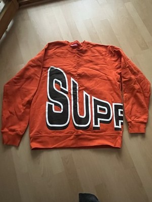 Supreme Hoodie Sweatshirt Orange XL