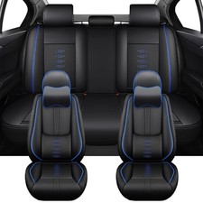 Cresater Car Seat Covers Fit for Kia K4 2025,Full Set Leather Seat Cover,Airb...