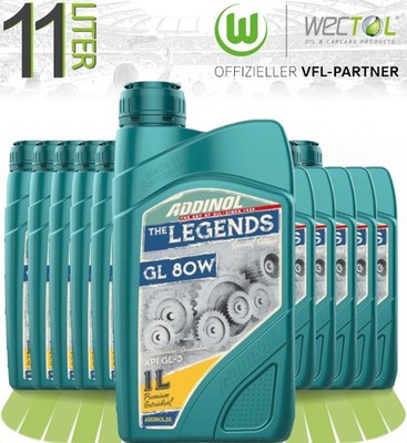 11 x 1 Liter (11L) Addinol Legends GL 80 W Getriebeöl Oldtimer Classic API - 3 