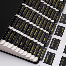 Bible Tabs Set for Old & New Testament with Apocrypha - Black