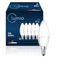 Lumio E14 Led Birnen 8W Leuchtmittel GlüHbirnen Spot 6Er Set 4000K Neutralweiß