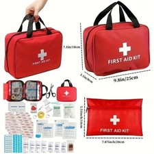 First Aid Car Kit Medical Emergency Trauma Basic Tactical Survival Bag