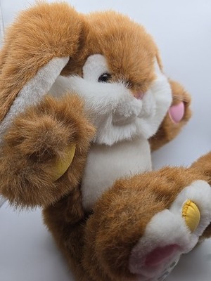 Plush Creations Easter Bunny Plush Jelly Bean Easter Egg Feet Fluffy Read