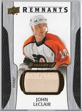 2024-25 UD Engrained Icons John LeClair #R-JL Flyers Remnants SN# /100