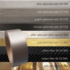 €1,99/m Zierstreifen Auto 10m lang  x 60-150mm breit, Boot Wohnmobil Bike Modell