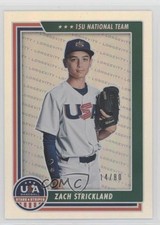 2022 Panini USA Baseball Stars & Stripes Holo Silver 14/80 Zach Strickland 09wc
