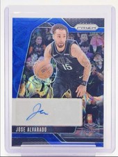 Jose Alvarado 2024-25 Panini Prizm Blue Choice Auto /49 Signature Pelicans 🔥