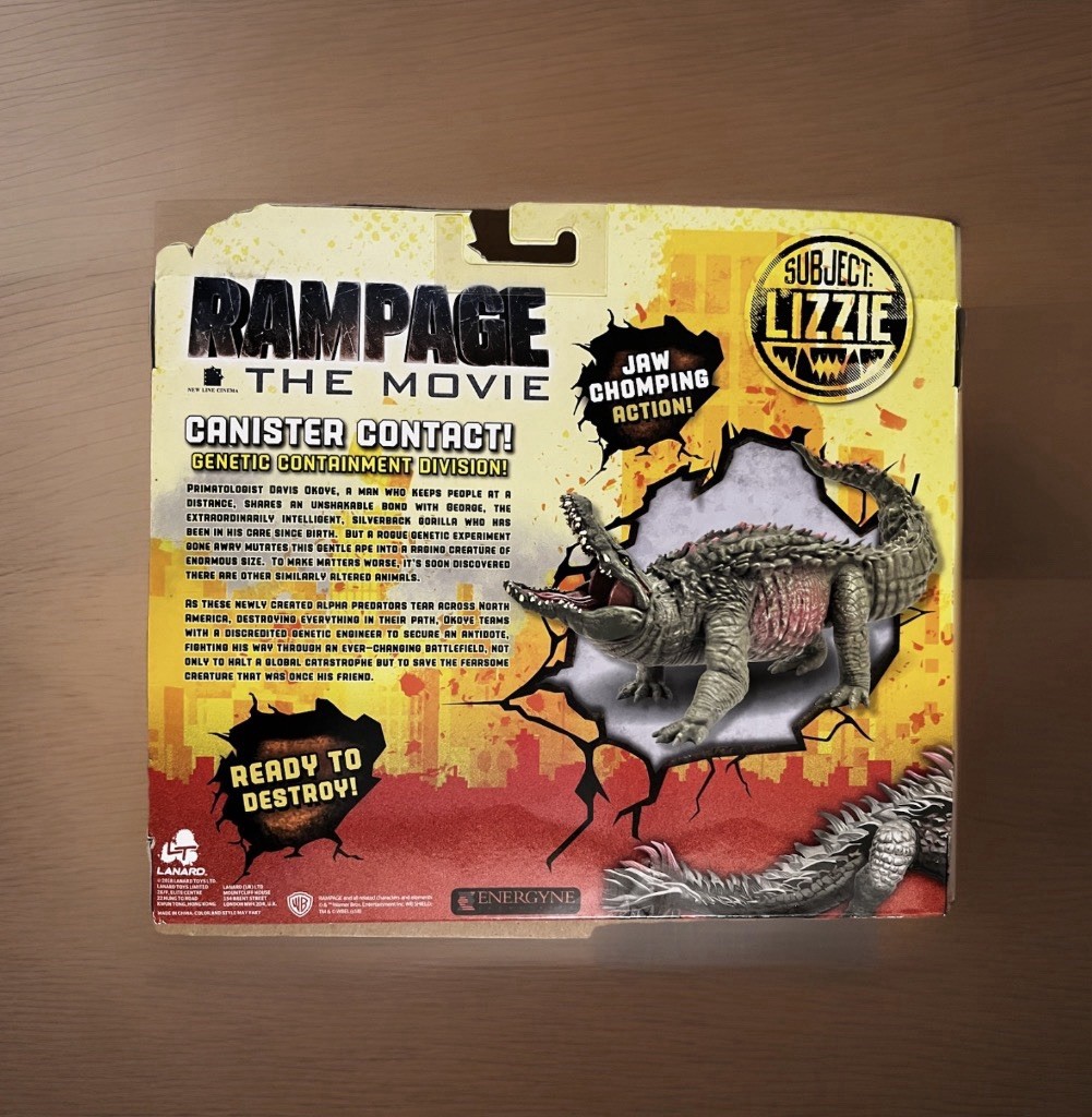 Rampage The Movie Canister Contact Subject Lizzie Figure Set 2018