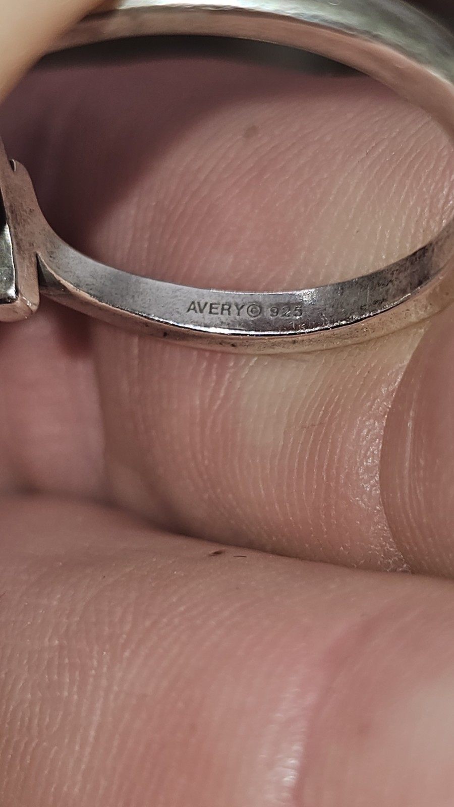 Size 7.5 James Avery Script Initial Letter "M” Ri… - image 5