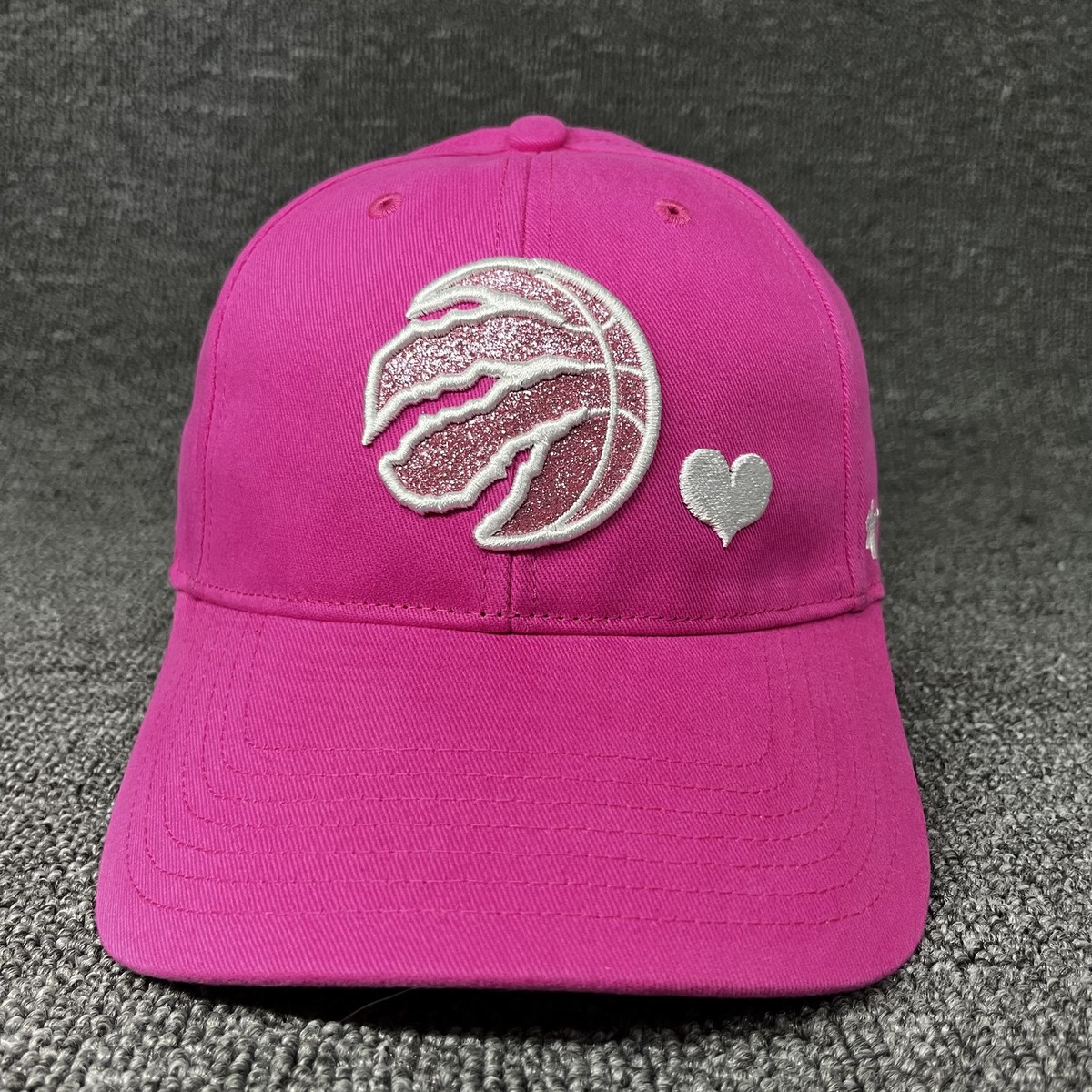 Toronto Raptors '47 Sugar Sweet Pink Glitter Heart Youth Adjustable Hat Cap