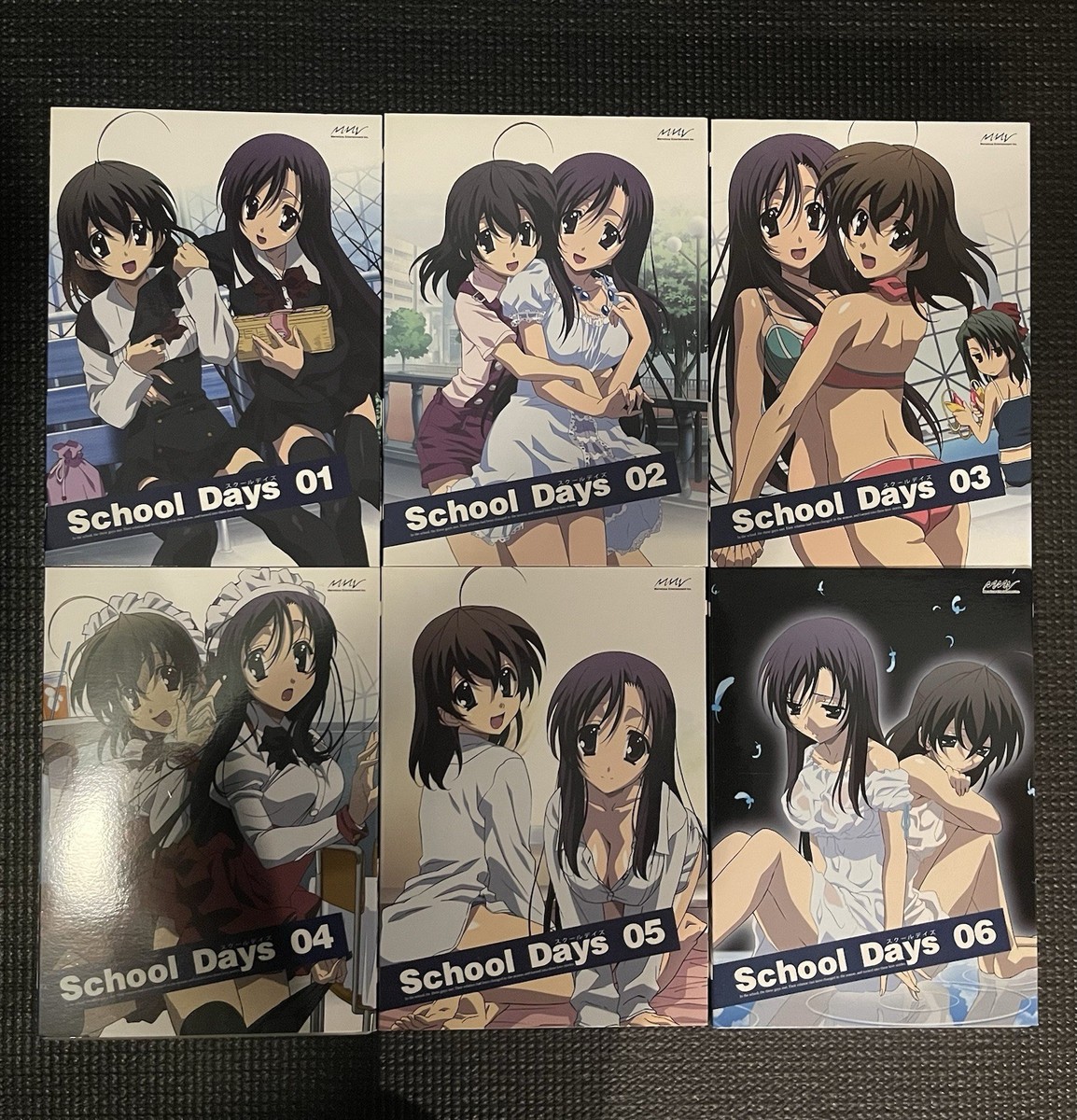 School Days DVD 01 02 03セット School Days Complete DVD Set First Limited Edition | eBay