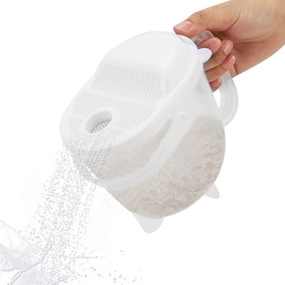 14oz Rice Washer, Plastic Quinoa Grain Rice Washing Bowl Vegetable Fruit Past...