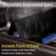 3PCS 15.3 Inch Porcelain Flavorizer Bars for Weber Spirit I II 200 E210 E220