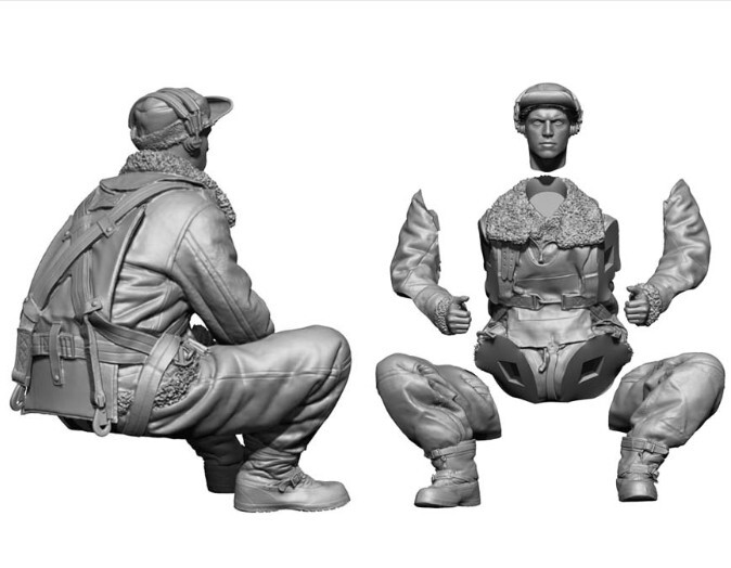 Legend 1/32 B-17 Crew set (8 figures) Resin Figure Model Kit Legend 1/32 B-17 Crew set (8 figures) Resin Figure Model Kit