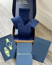 Ebay Authenticity Guarantee Watch Blue Box Brand New + All The Extras