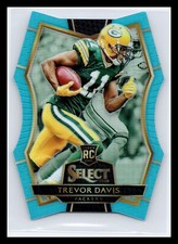 2016 Panini Select #140 Trevor Davis RC Rookie Blue Die Cut Prizm #/125 Packers