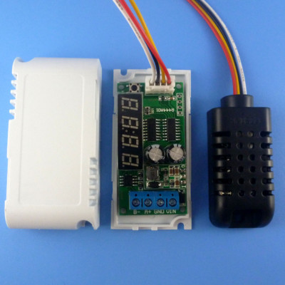 DC 5-24V RS485 Modbus RTU Digital Display with External Temperature and Humidity