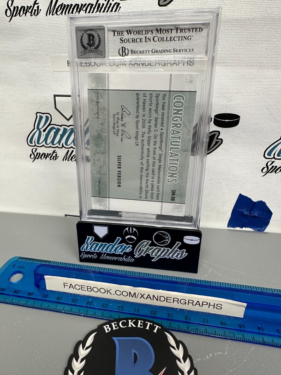 KELLY SLATER SIGNED AUTOGRAPHED 2009 SPORTKINGS SINGLE PATCH ON