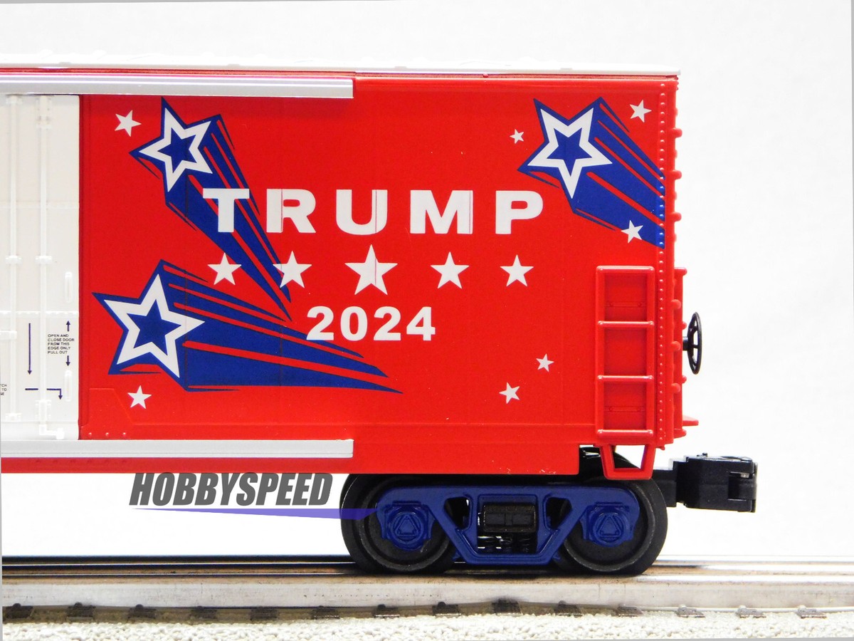 MTH RAILKING DONALD J. TRUMP 50' DOUBLE DOOR PLUGGED BOXCAR O