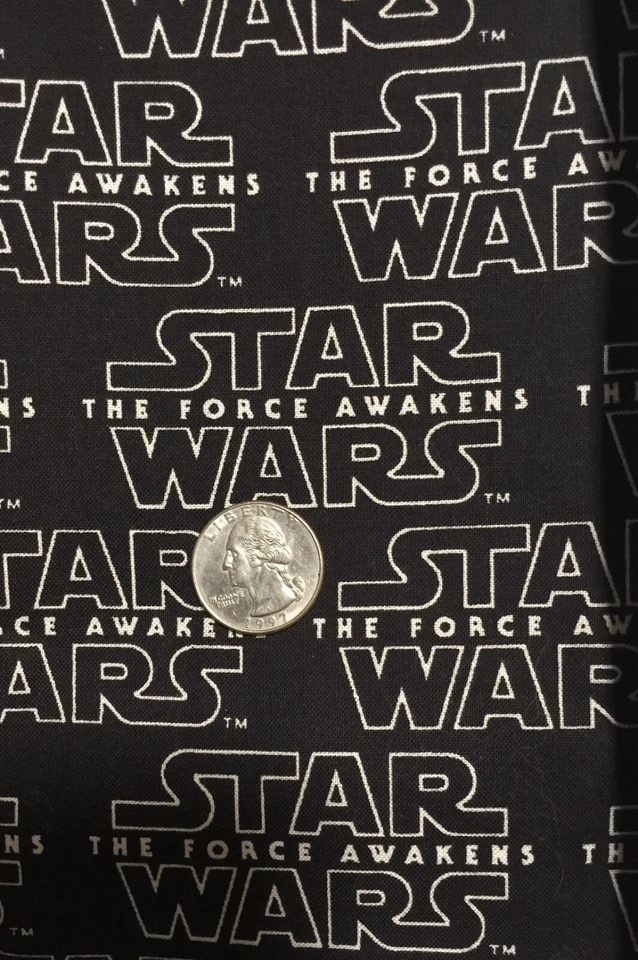 Tela de algodón Star Wars THE FORCE AWAKENS - 3 telas, 1/8 yarda (9x22) de cada una Foto 2 de 4