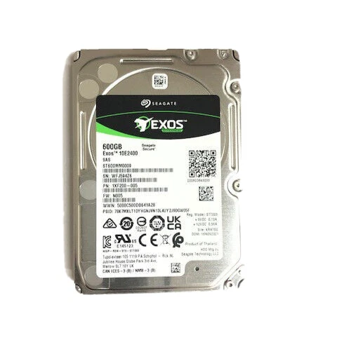 For Seagate EXOS 10E2400 600GB 10K SAS 12G ST600MM0009 2.5" HDD Server HardDrive