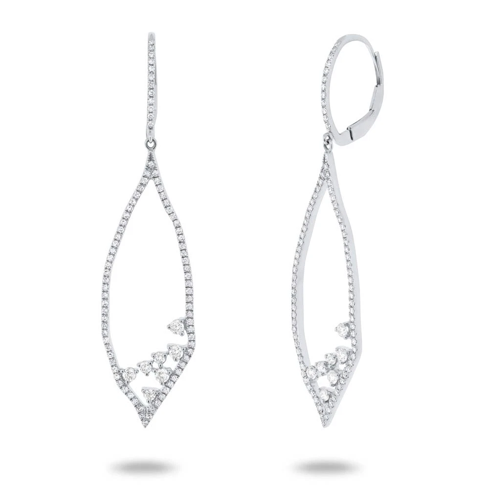Floating shop diamond earrings