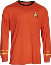 Unisex Star Trek Mr. Scott Engineer Red Replica Halloween Cosplay Costume Shirt