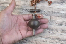 Vintage Iron Leveling Plumb Bob Tool Collectible Table Decor Plumb Bob Work Tool