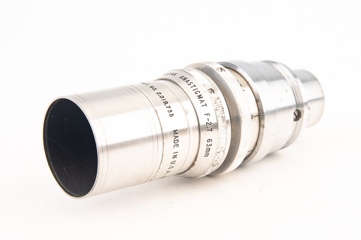 オールドレンズ　KODAK ANASTIGMAT 63mm 2.7 Kodak Anastigmat Lens 63mm f/2.7 16mm Motion Picture Cine